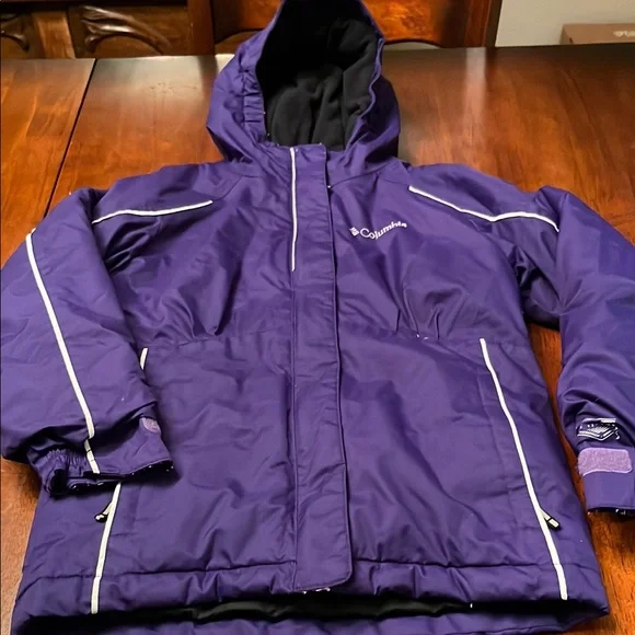 Columbia Girls Winter Coat Jacket size Small 7/8 with outgrown sleeves - Picture 2 of 11